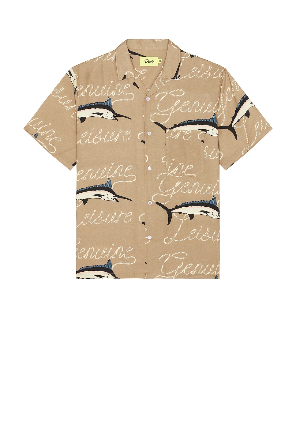 

Рубашка на пуговицах для отдыха Dolphin Duvin Design, brown