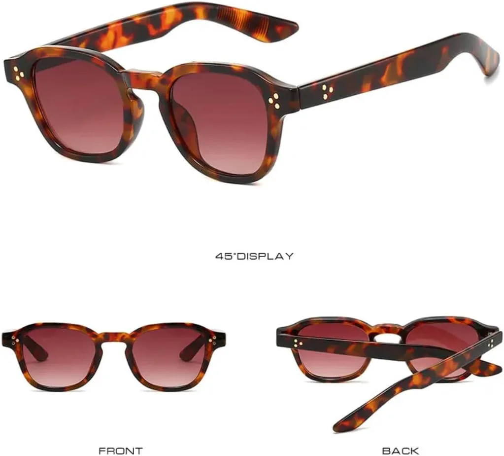 

Солнцезащитные очки с защитой UV400 | Заклепки, серый градиент, панк | для женщин и мужчин, для занятий спортом на открытом воздухе и вождения DSVIGF, Dark Pink Tea