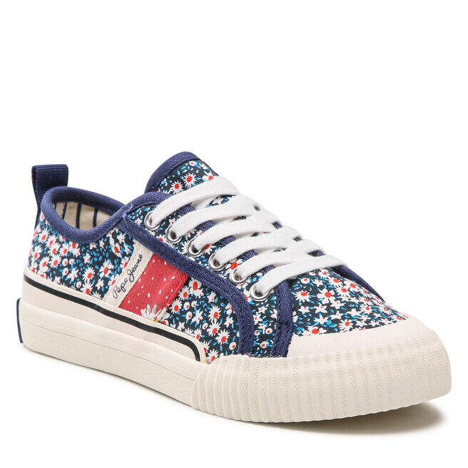 

Кроссовки Pepe Jeans OttisFlower Girl, цветной/темно-синий