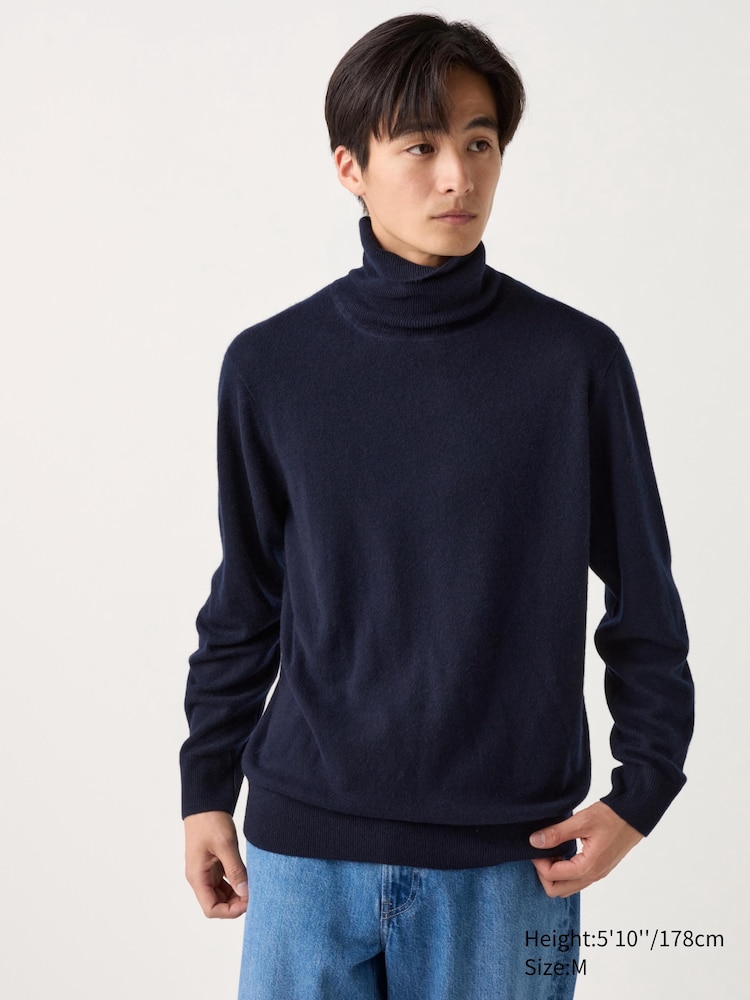 

Водолазка из 100% кашемира Uniqlo, цвет 69 синий