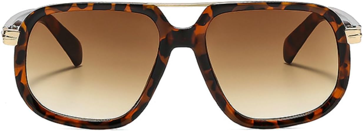 

Модные женские солнцезащитные очки-пилот с двойной перемычкой, очки в стиле 90-х, защита от ультрафиолета UV400, популярные мужские солнцезащитные очки-пилот mincl, C6