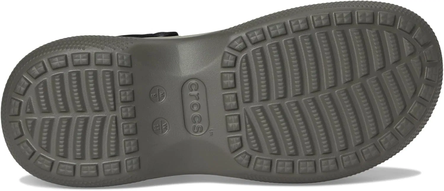 Кроксы Adult Classic Stacked Clogs Platform Platform Crocs, Black — фото 3