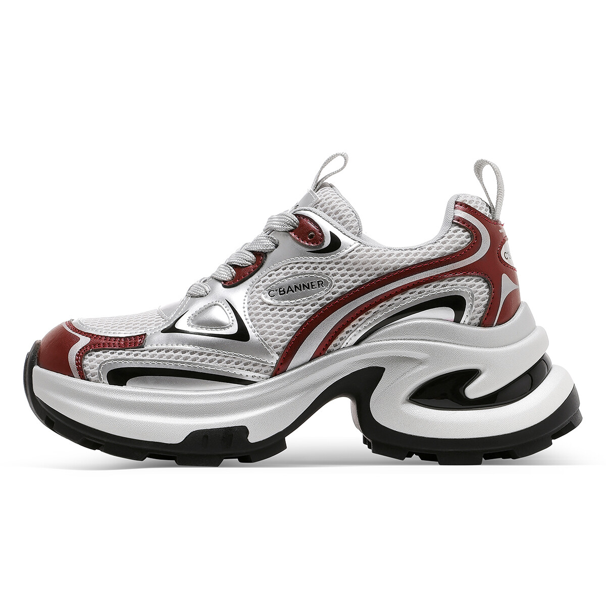 

Кроссовки C°BANNER Chunky Sneakers Women's Low-top Red, красный