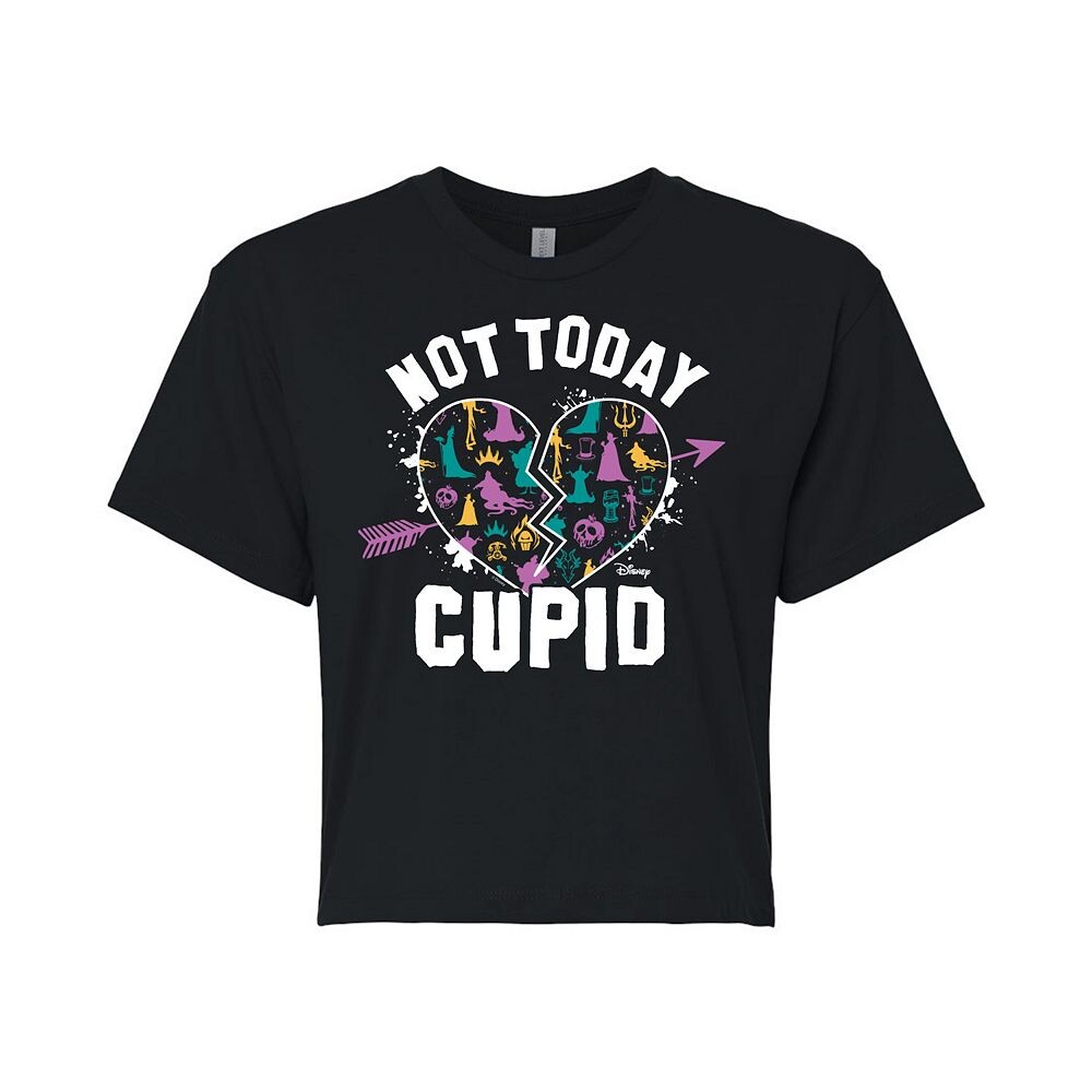 

Укороченная футболка Disney Villain Juniors Not Today Cupid, черный