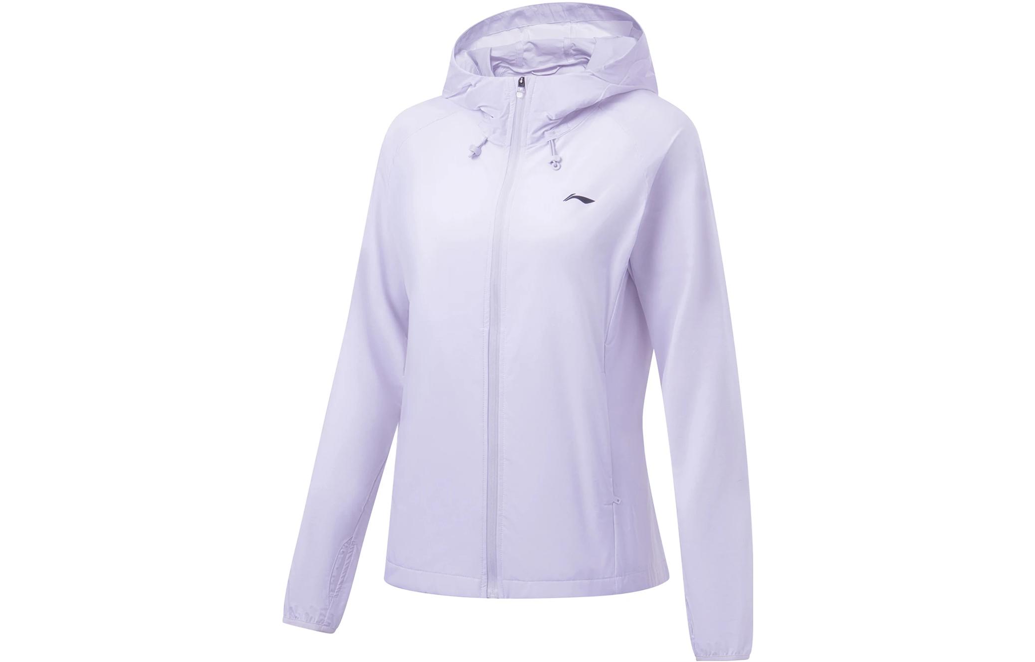

LINING Женская куртка для бега Легкая элегантная фиолетовая, Light Elegance Purple