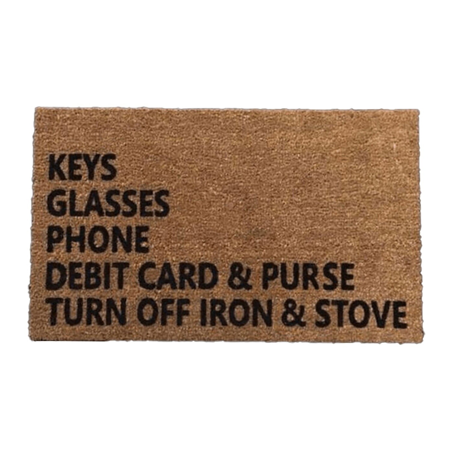

Придверный коврик Binkne Keys, коричневый
