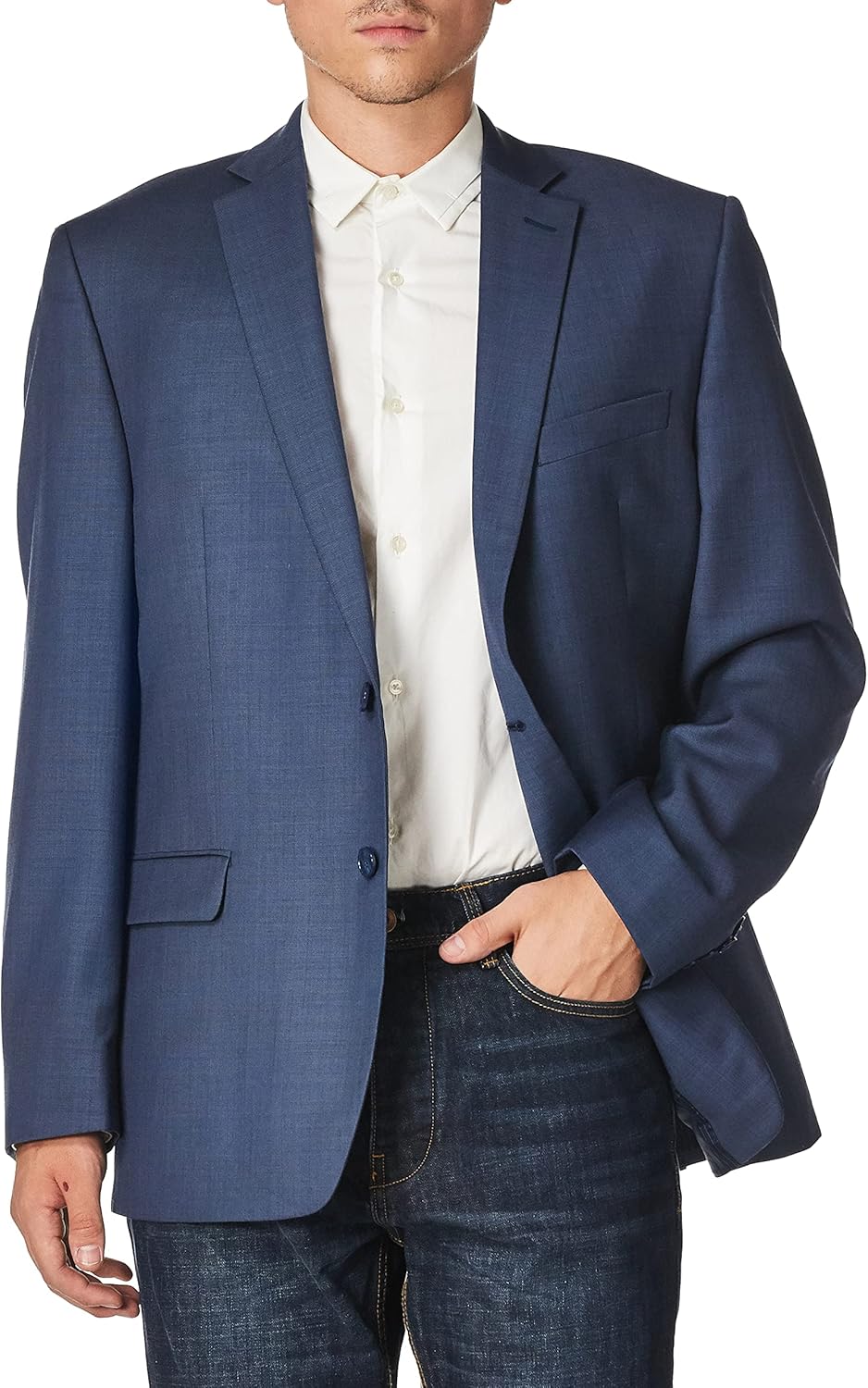 Мужские костюмы Calvin Klein Modern Fit: индивидуальный выбор размера пиджака и брюк, Blue — фото 3