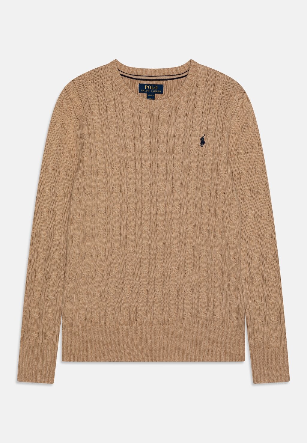 

Вязаный свитер CABLE Polo Ralph Lauren, цвет new camel melange