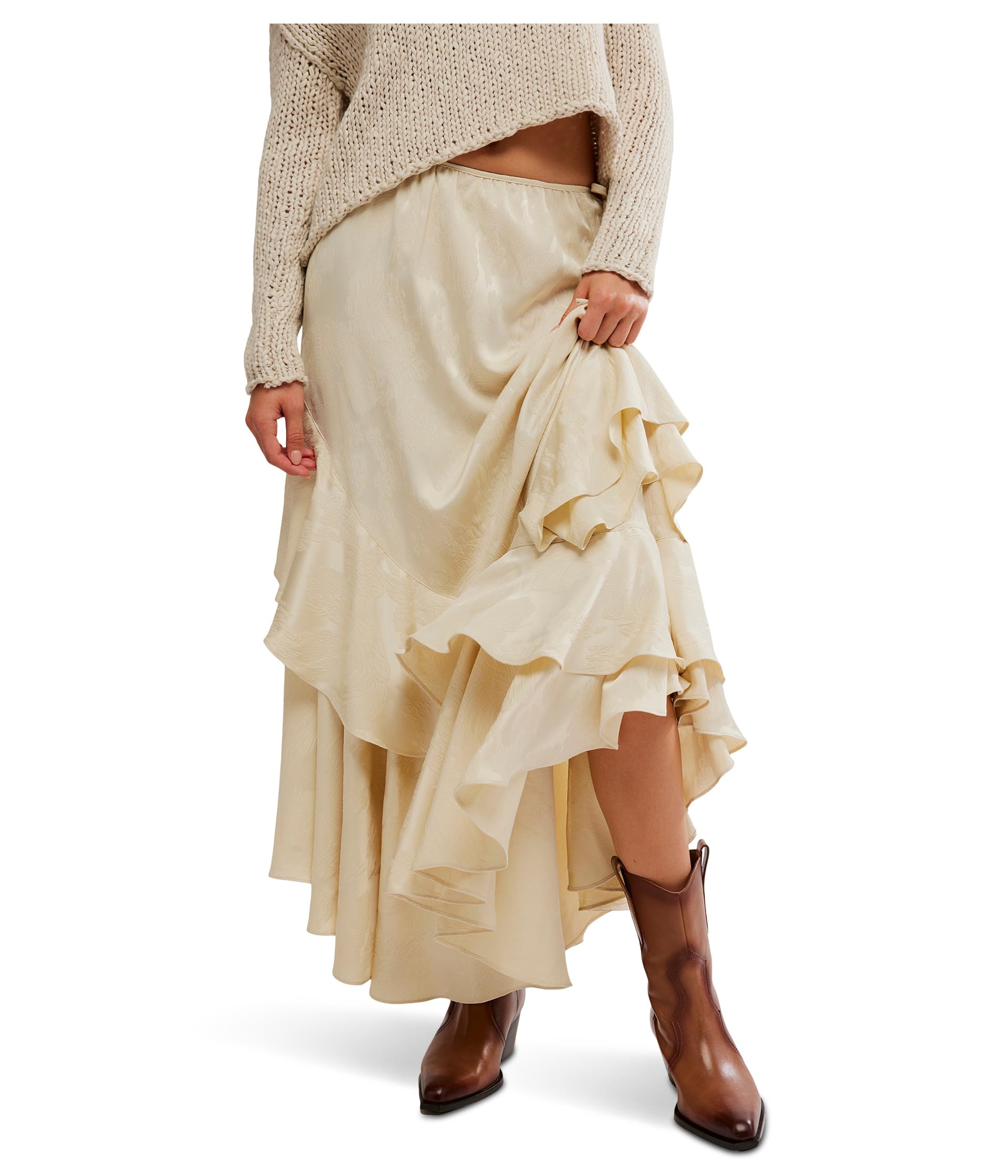 

Юбка Free People Autumn Promenade Maxi, цвет Tea Cookie