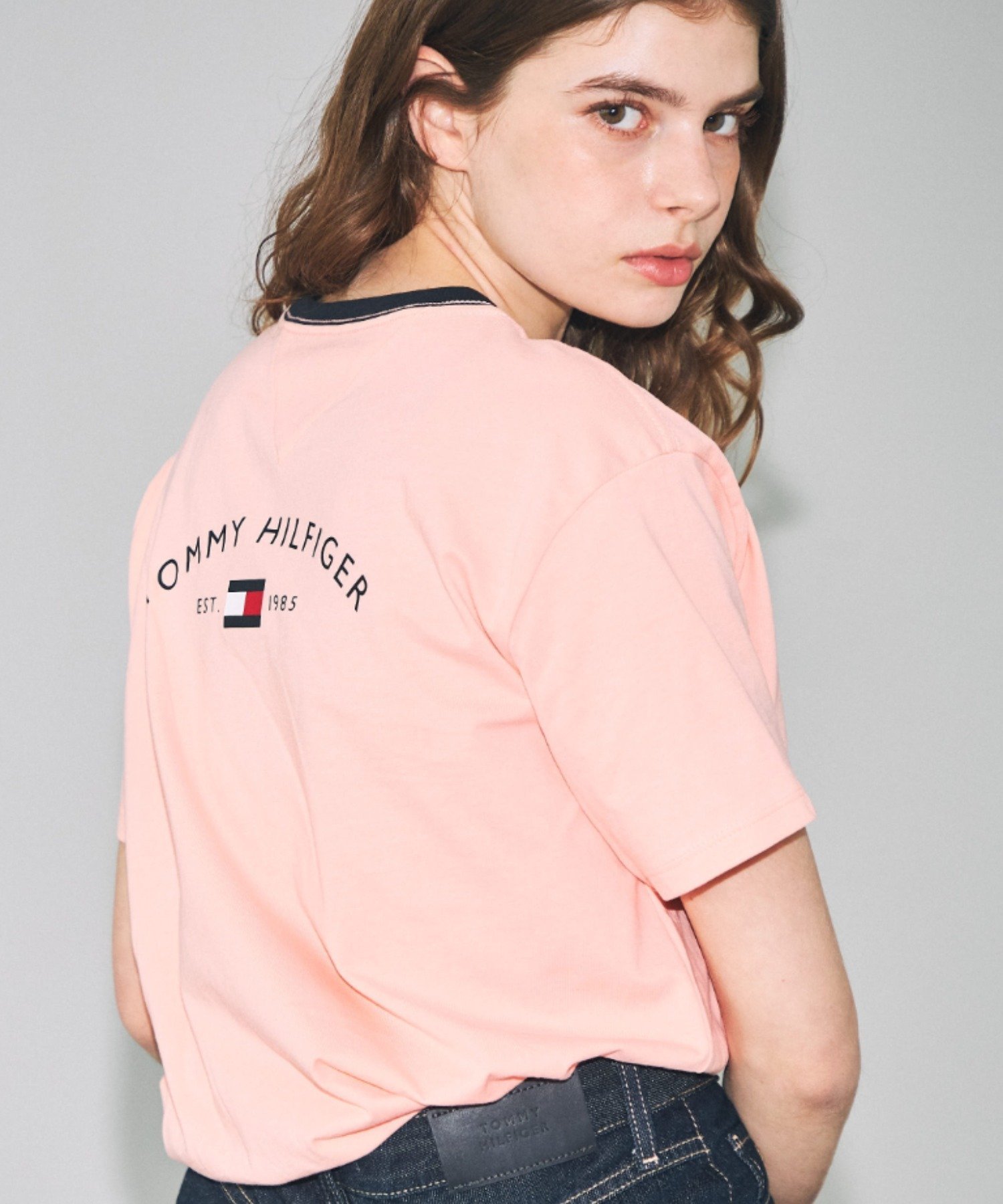 JS M ARCHWAY TEE TOMMY HILFIGER, Pink 66B — фото 2