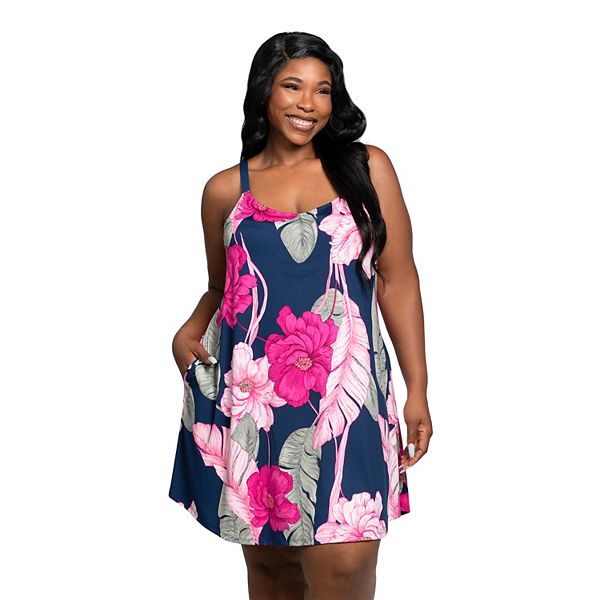 

Plus size лиловая футболка с лондонским принтом Lilac+London, Navy Pink