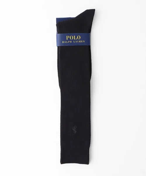 Носки длинные Polo Ralph Lauren с логотипом, антибактериальные, тёмно-синие — фото 3