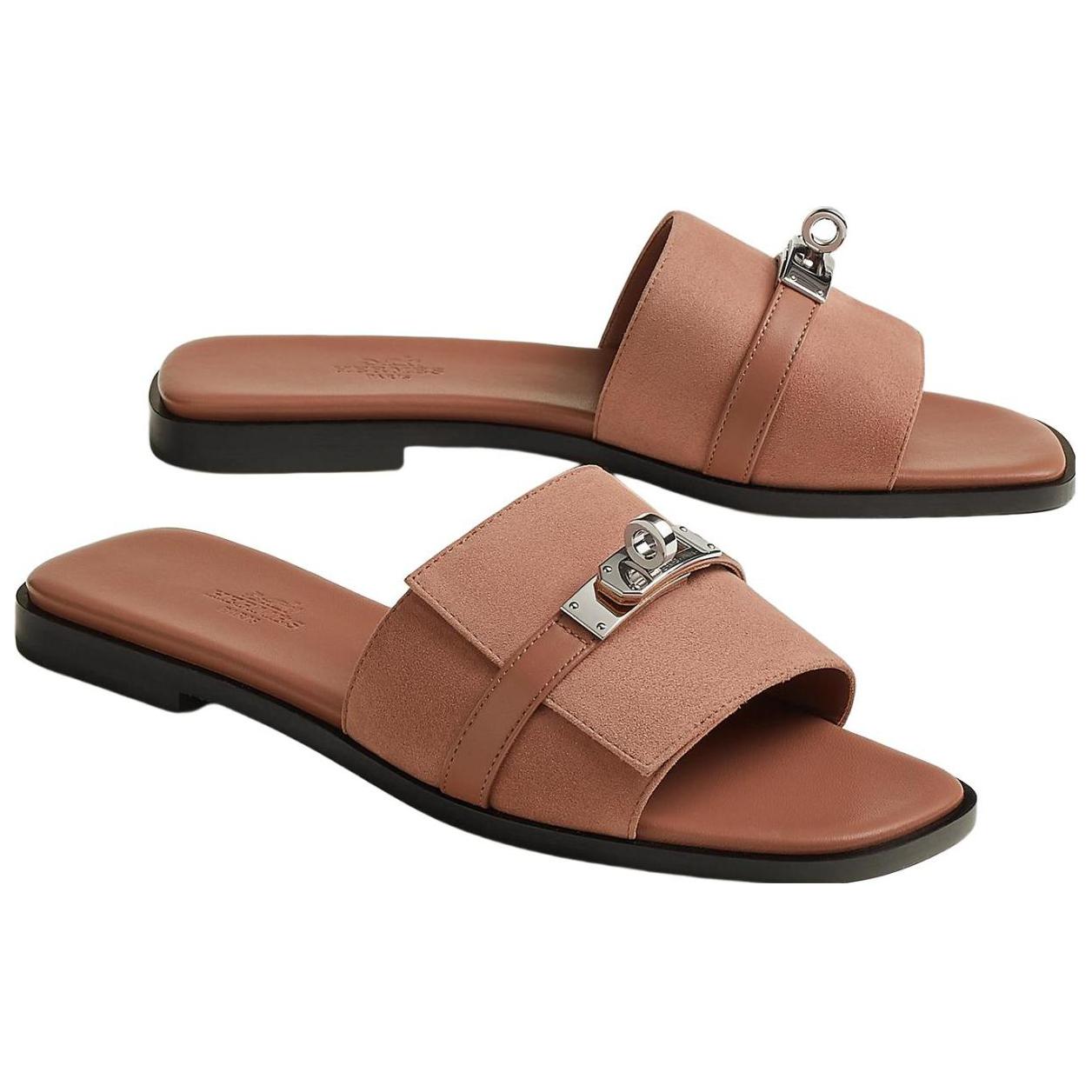 Слипоны женские красные HERMES