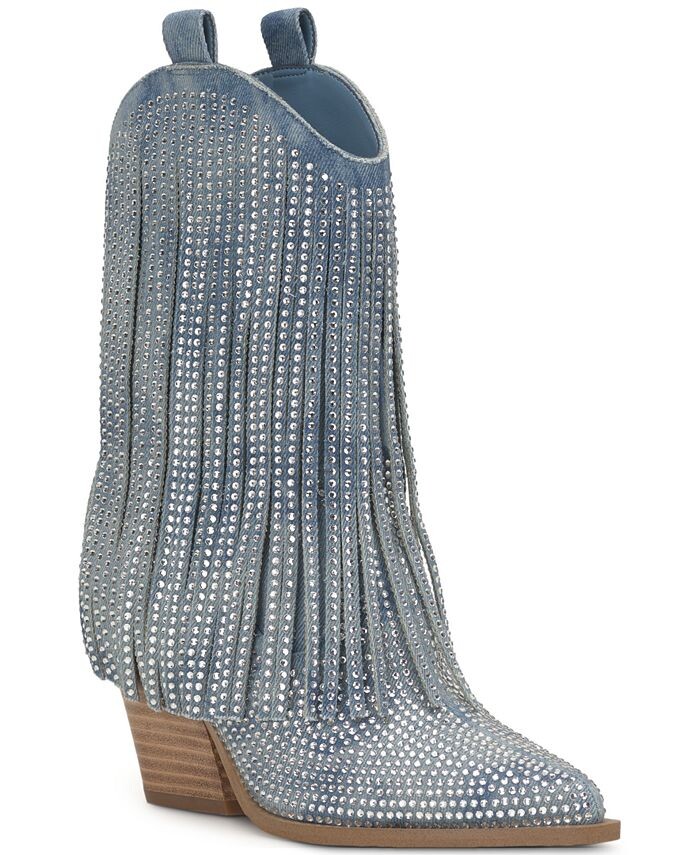 

Женские ковбойские ботильоны Paredisa с бахромой Jessica Simpson, синий