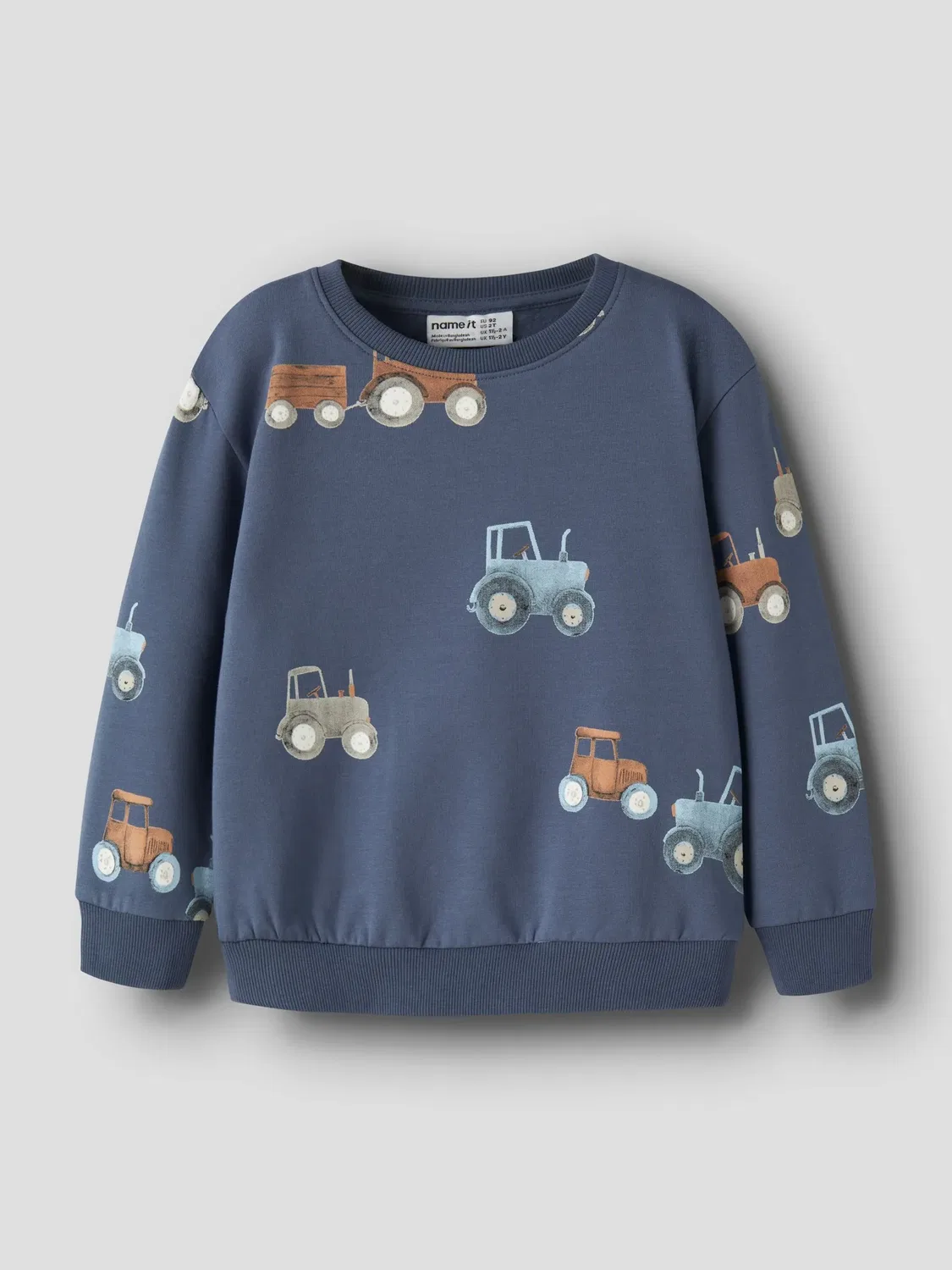 Свитшот с принтом, Name it, vintage indigo — фото 3
