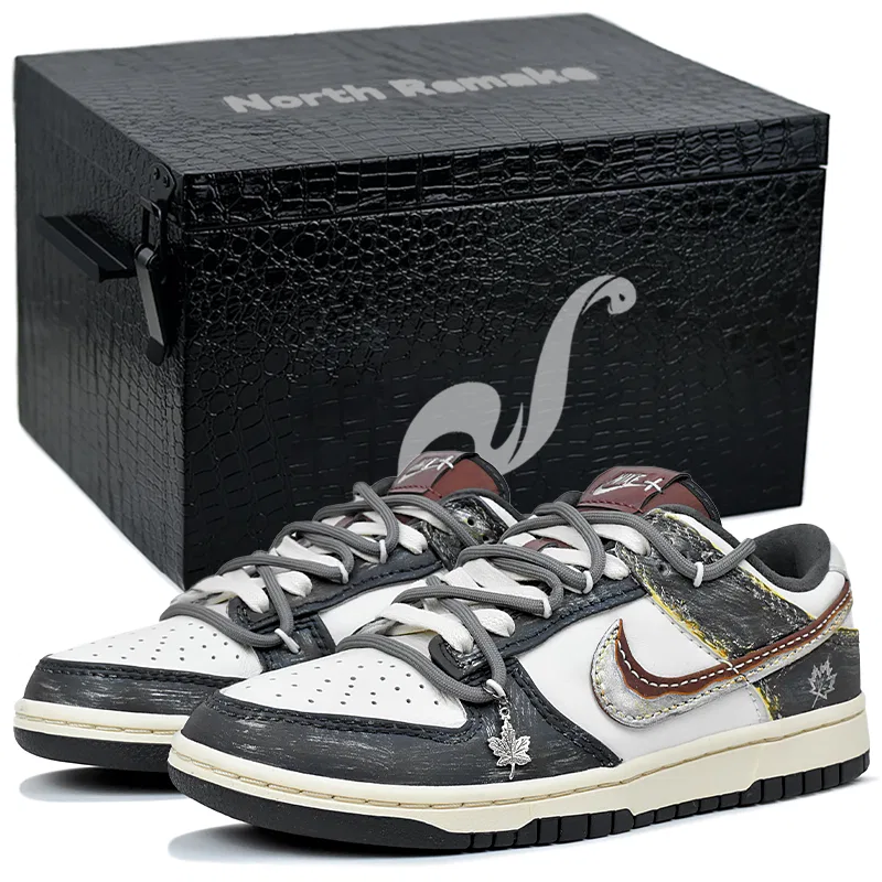 Кроссовки-скейтбординг с принтом Nike Dunk Low белый