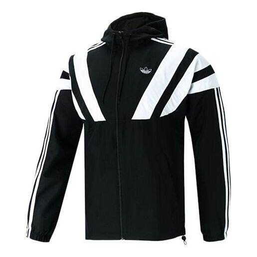 

Куртка originals blnt 96 wb zipper casual sports hooded jacket black Adidas, черный