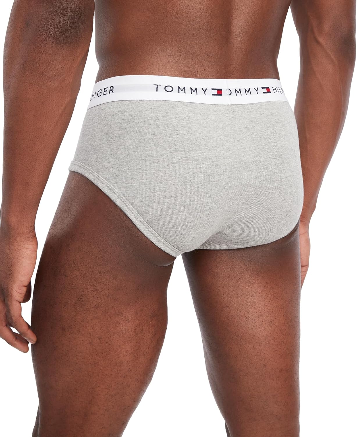 Мужские классические хлопковые трусы Tommy Hilfiger, упаковка, 2 Dark Blue, 2 Grey — фото 3