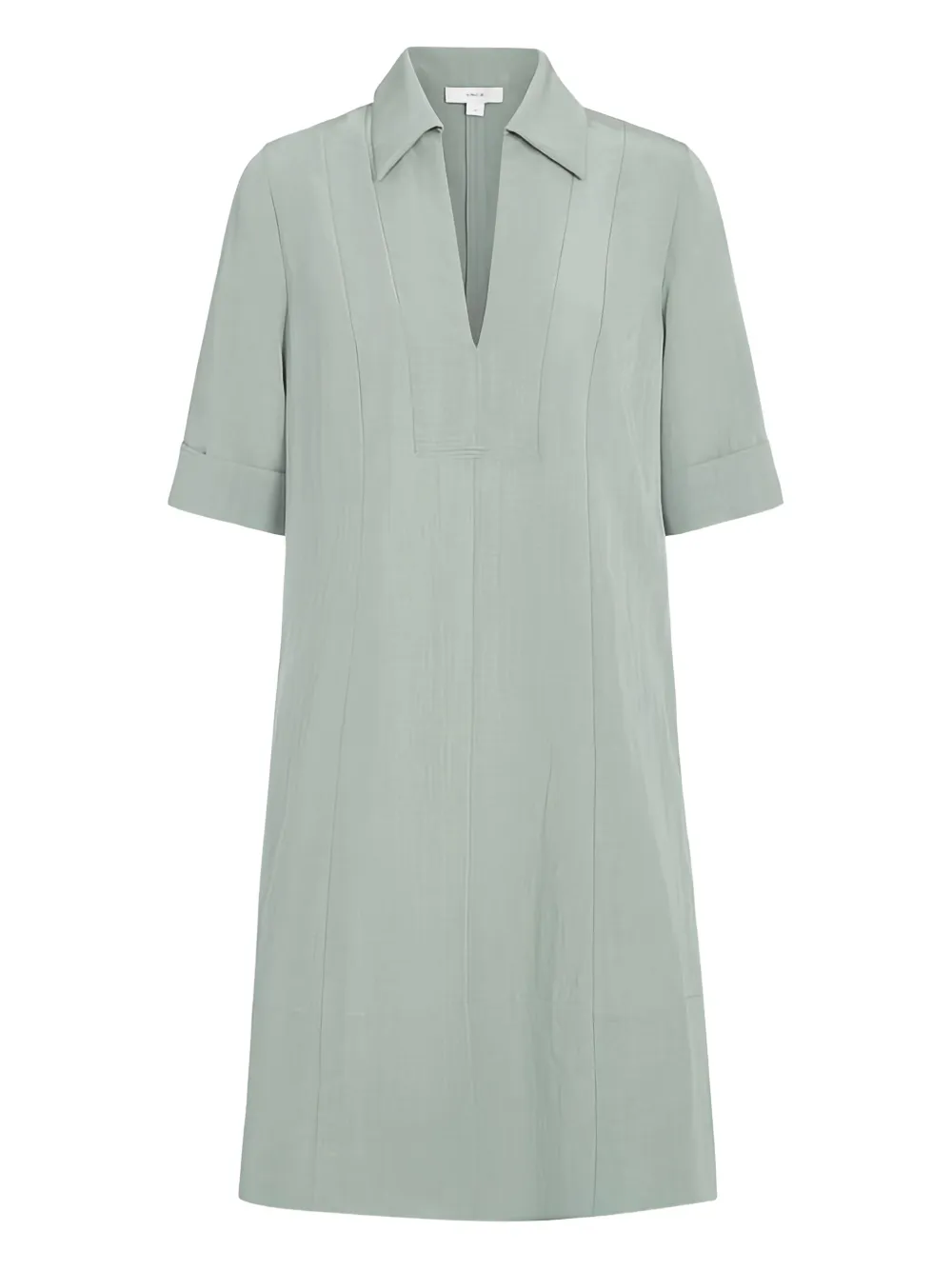 

Платье А-силуэта с короткими рукавами Vince, зеленый