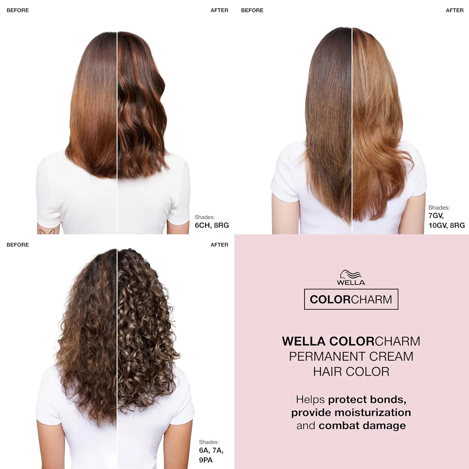COLORCHARM Permanent Cream Hair Dye, оттенки Medium to Golden Caramel, Cool Natural, Brunette, 100% покрытие седины, веган, без фталатов и парабенов, 57 г, 6G Hazel Blonde — фото 3