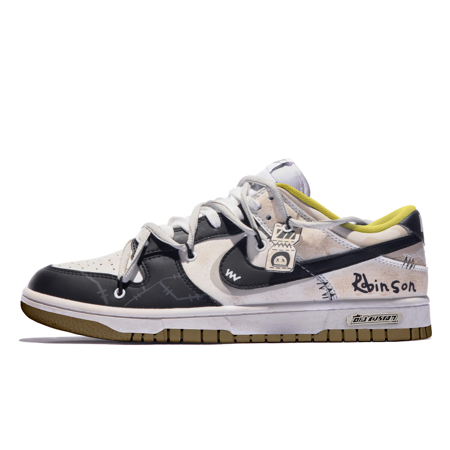 

Кроссовки Nike Dunk Skateboard Shoes Unisex Low-Top Black White, Черный, Кроссовки Nike Dunk Skateboard Shoes Unisex Low-Top Black White