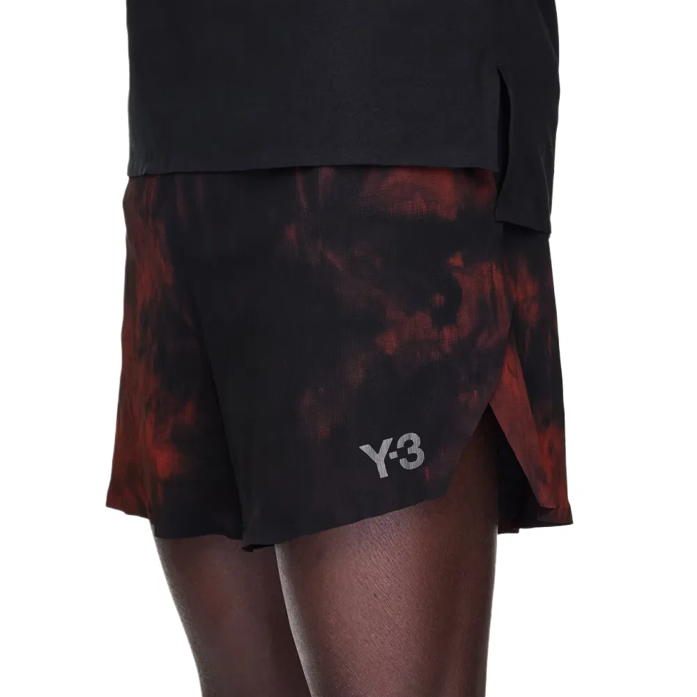Шорты для бега Y 3 Aop Running Shorts Adidas, Black, Red — фото 4