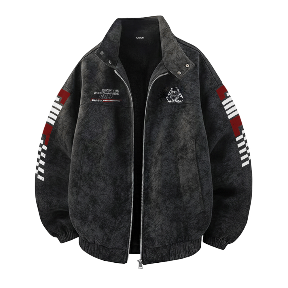 

Пуховик Unisex Stand Collar Thickened HUANQIU, черный [fleece-lined and thickened]