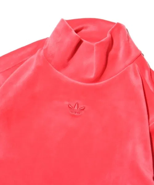 Топ-кроп adidas Velvet Crop Top, розовый — фото 3