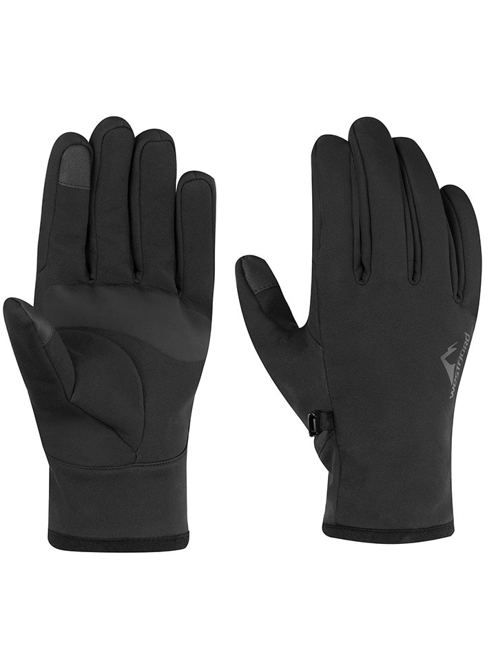 

Westfjord Перчатки-пальцы из софтшелла "Хекла" черного цвета