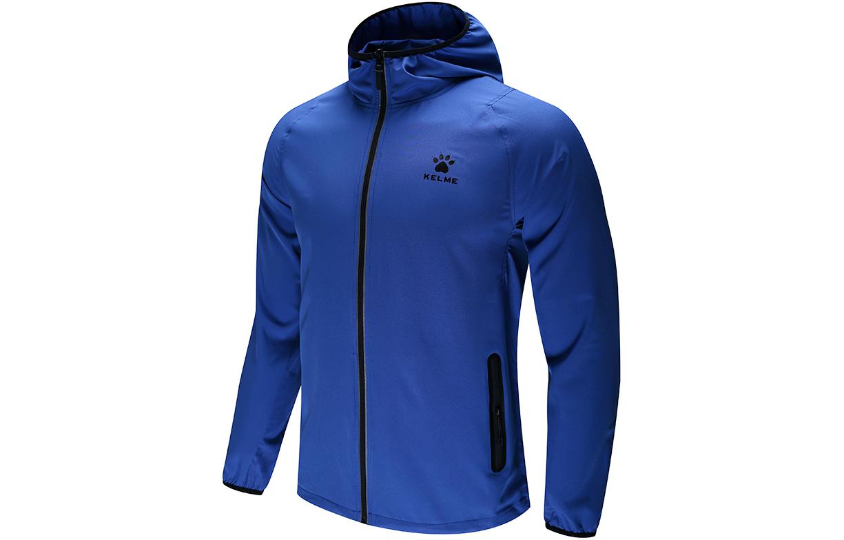 

Куртки мужские с капюшоном тонкие другие KELME, colorful синий