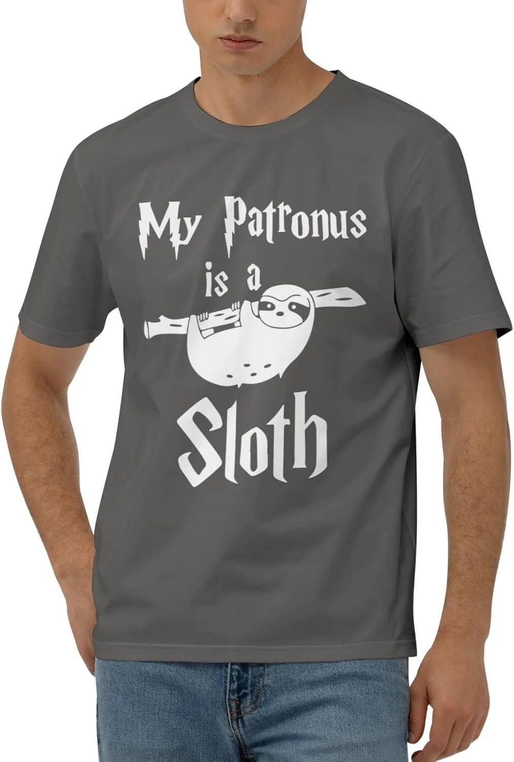 

Футболка My Patronus is A Sloth мужская, хлопок, черная JYEXSEIZ