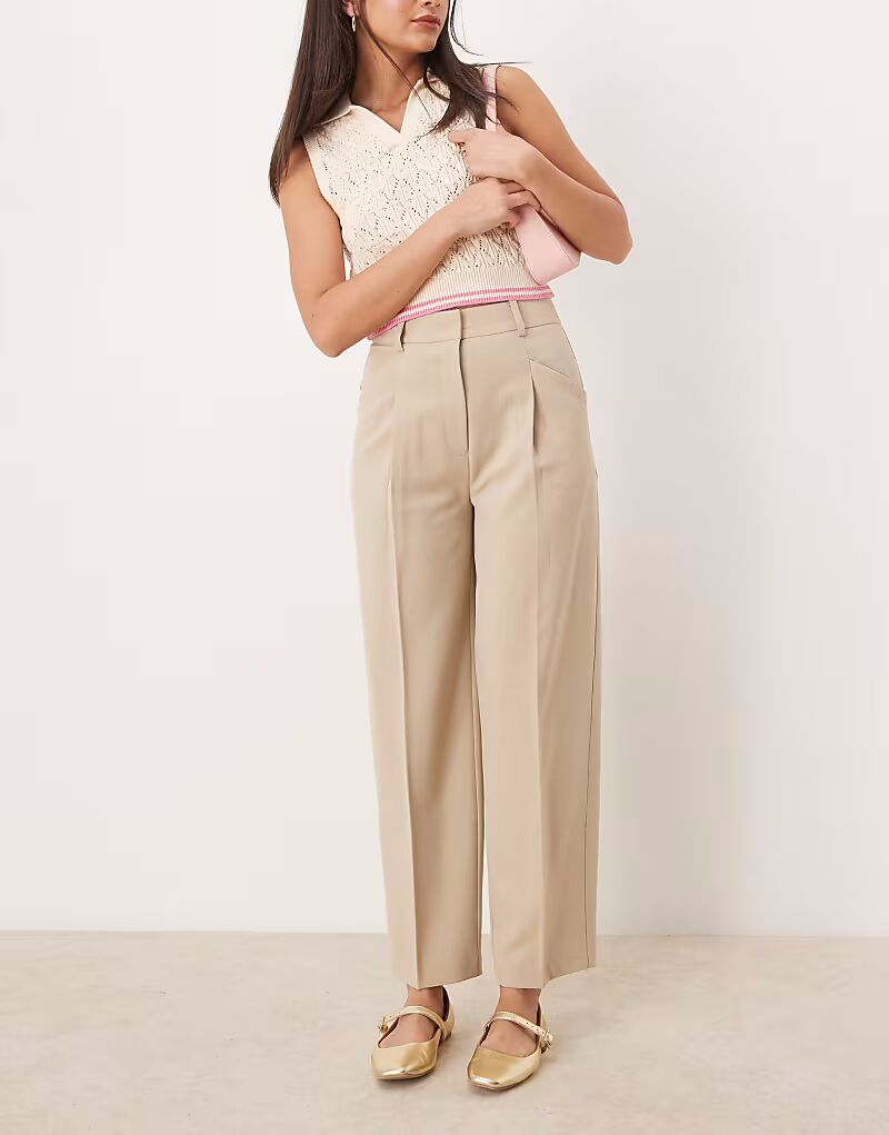 

ASOS DESIGN брюки зауженного кроя в каменном цвете