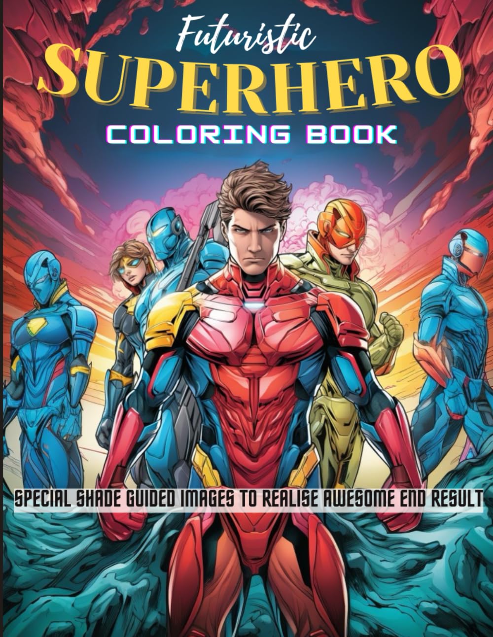 

"Superheroes: A Thrilling Coloring Book ": For Teenagers, Adults, Kids to Unleash Their Inner Hero (Independently published)