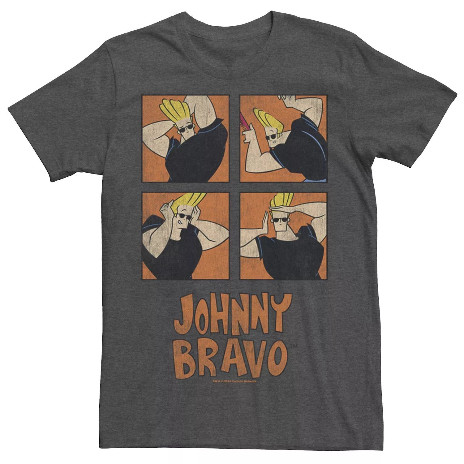 

Мужская футболка с прической Cartoon Network Johnny Bravo Box Up Licensed Character