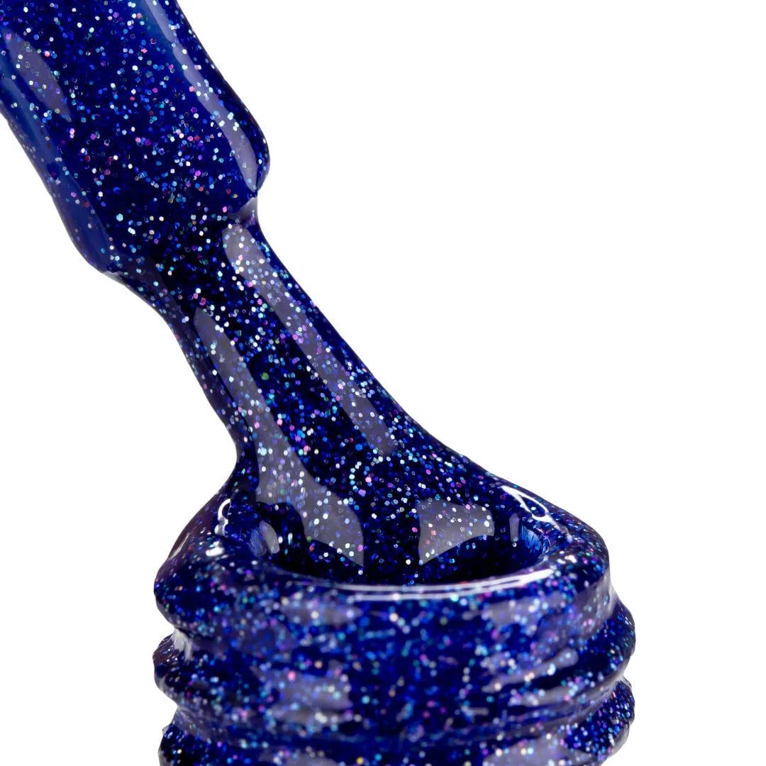 Синий гибридный лак для ногтей «Night Drift Blue» 10 мл Pb Nails — фото 2