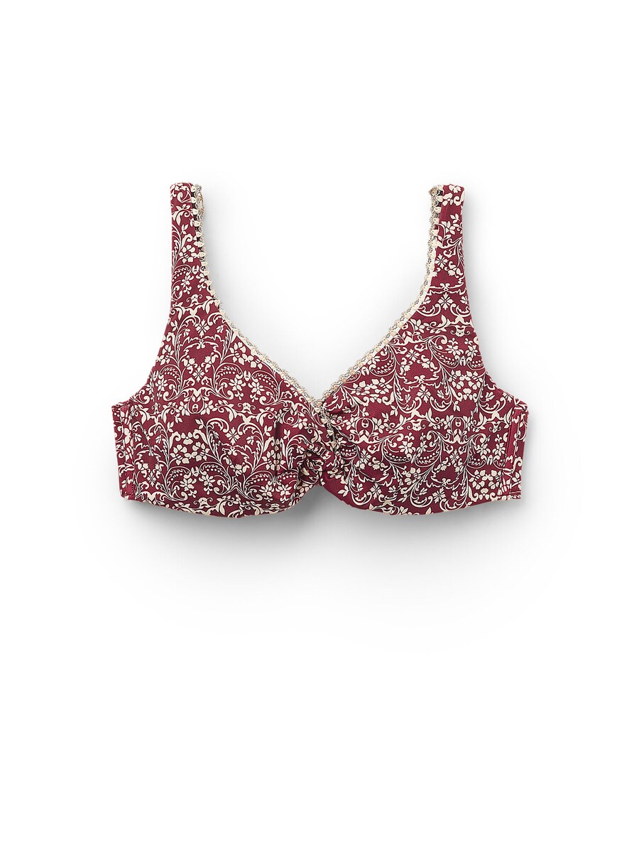 

Верх бикини-балконет CALZEDONIA Botanic Bordeaux, цвет Ruby red