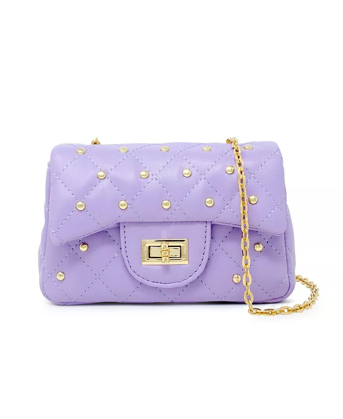 

Классическая стеганая сумка для девочек с заклепками Tiny Treats + Zomi Gems