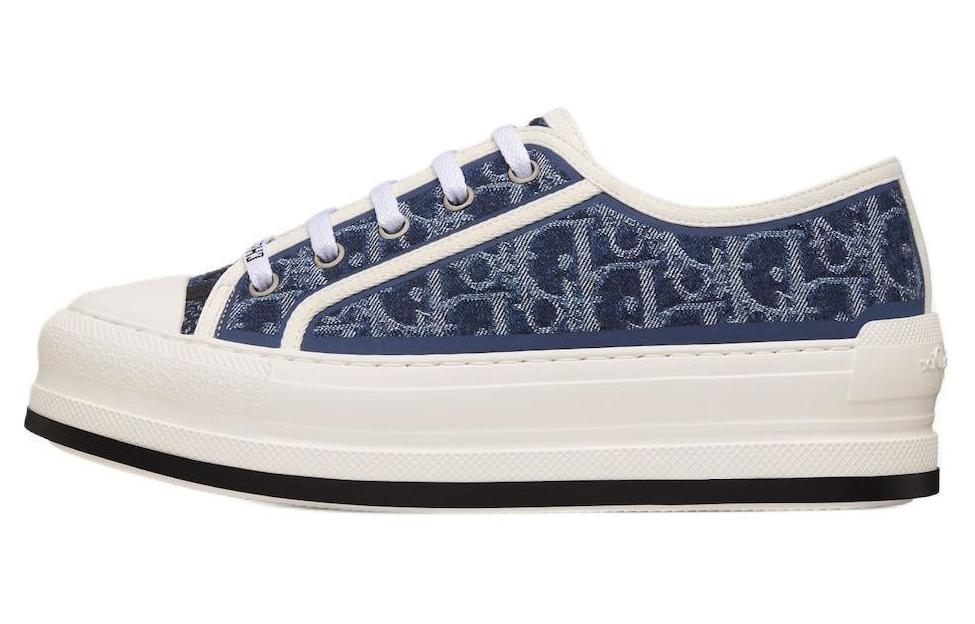 Платформенные кроссовки Walk'n'Dior Low Top женские синие