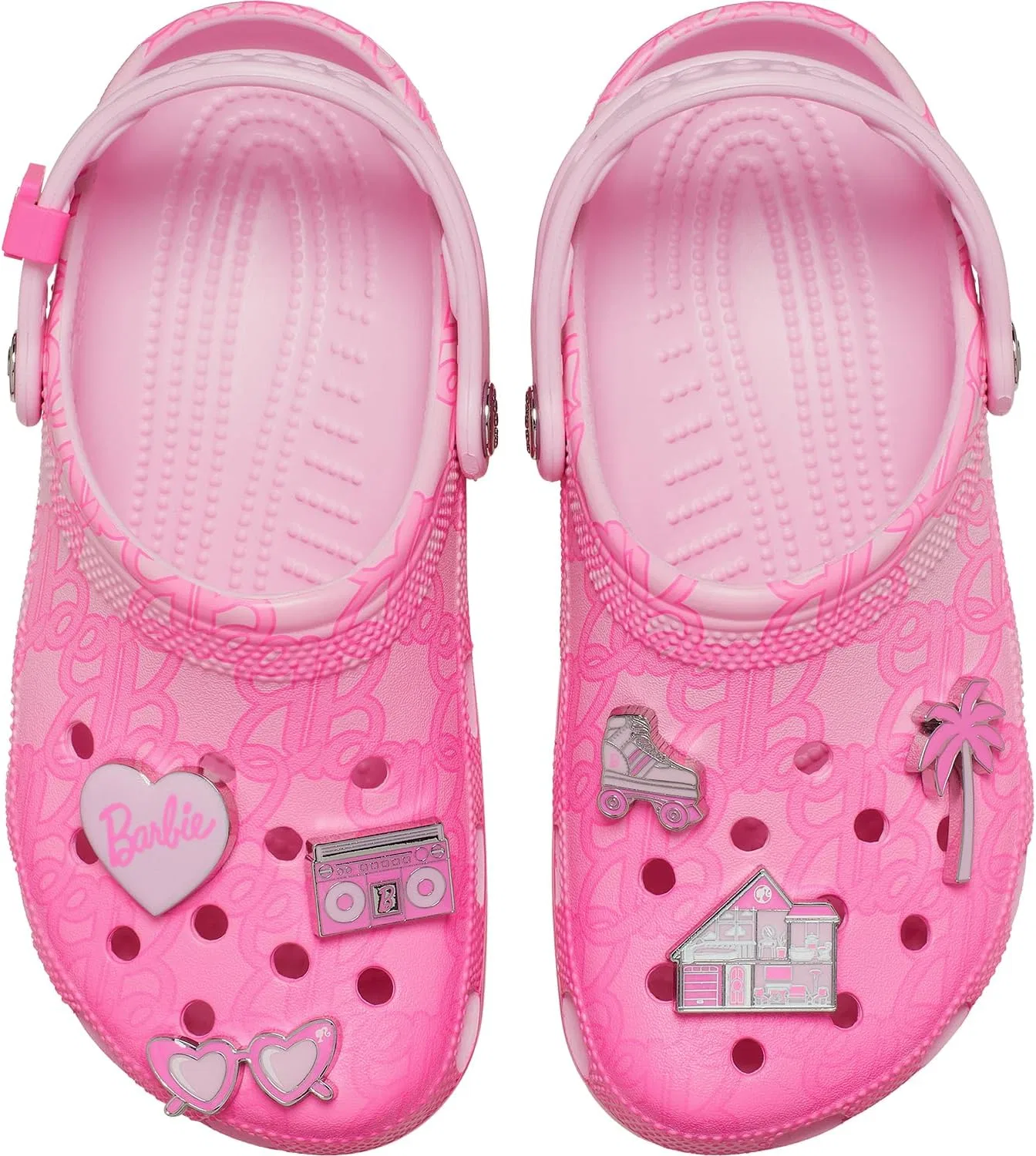 Деревянные деревянные сабо Crocs унисекс для взрослых в стиле Барби, Multicoloured Sea Waves Ocean Tides — фото 4