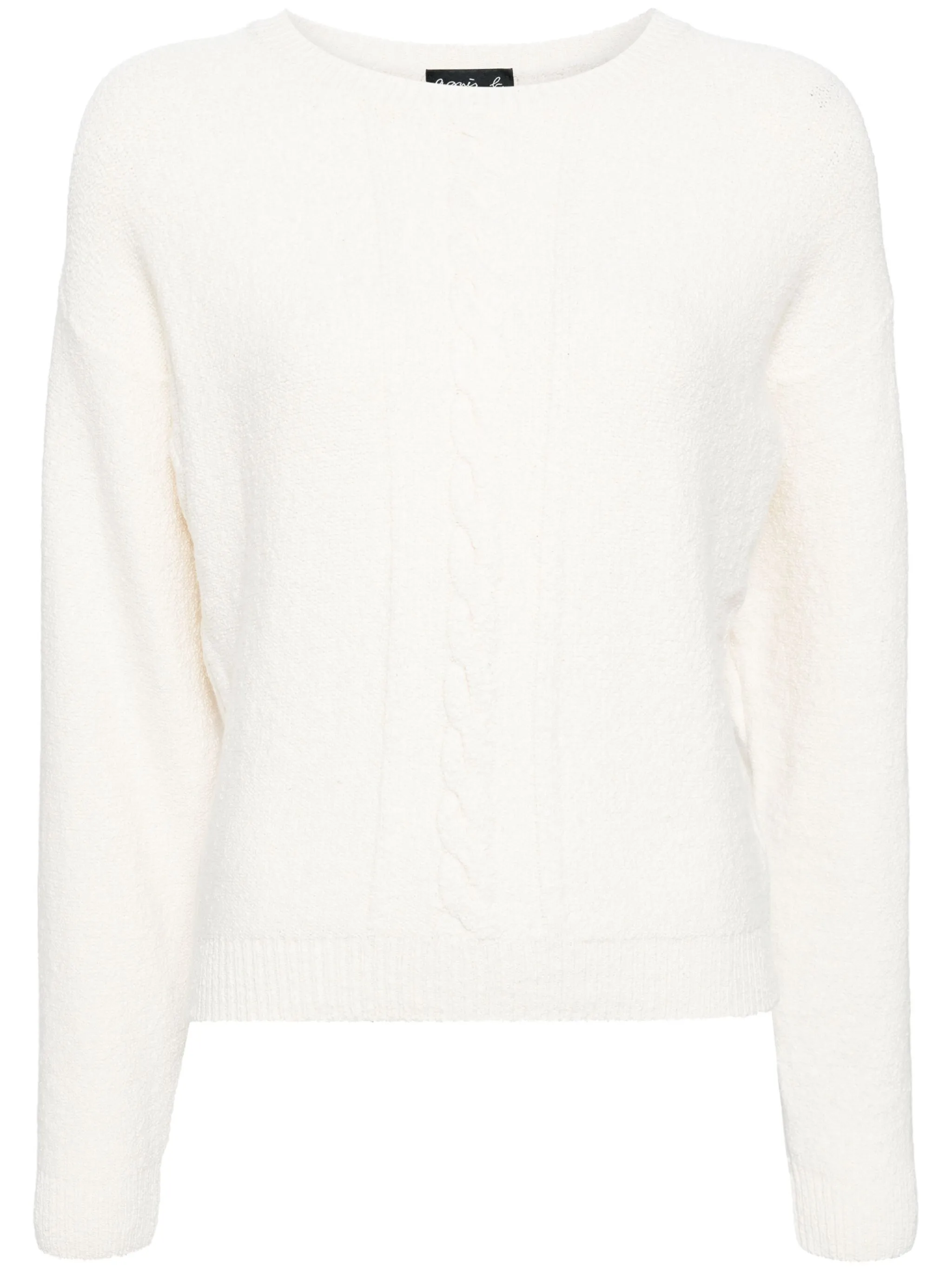 

Джемпер фактурной вязки Agnès B., нейтральный