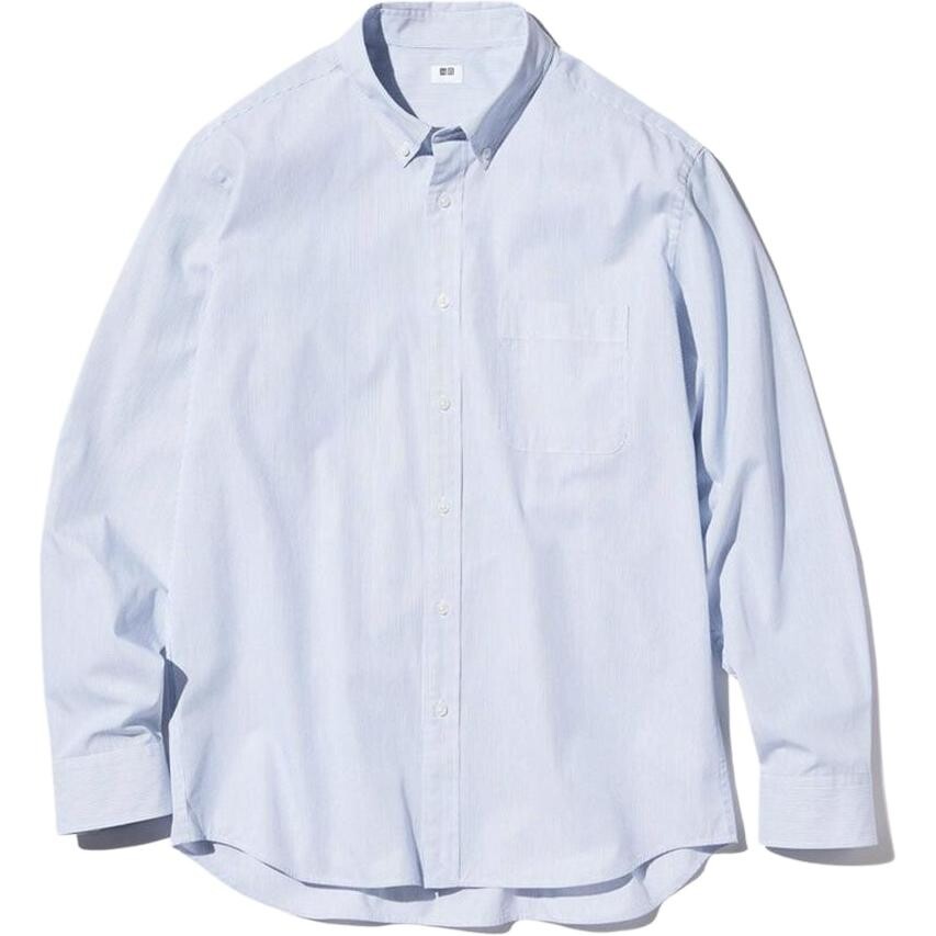 

Рубашка мужская бирюзовая Uniqlo, голубой