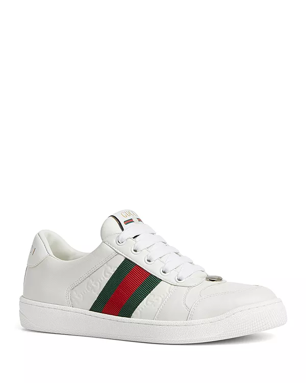 Женские низкие кроссовки Screener Gucci, белый