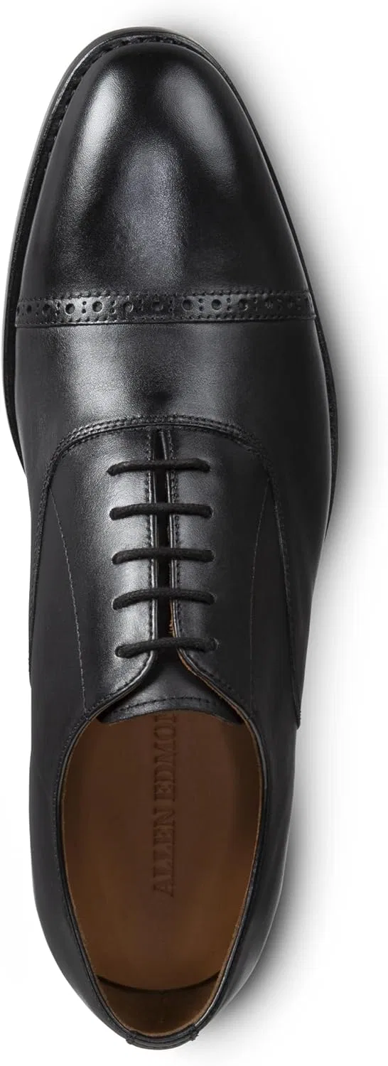 Оксфорды из натуральной кожи Allen Edmonds, черный — фото 4