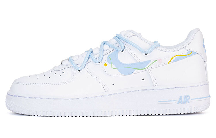 

Кроссовки Nike Air Force 1 Skateboard Shoes Women's Low-Top White/blue/green/yellow