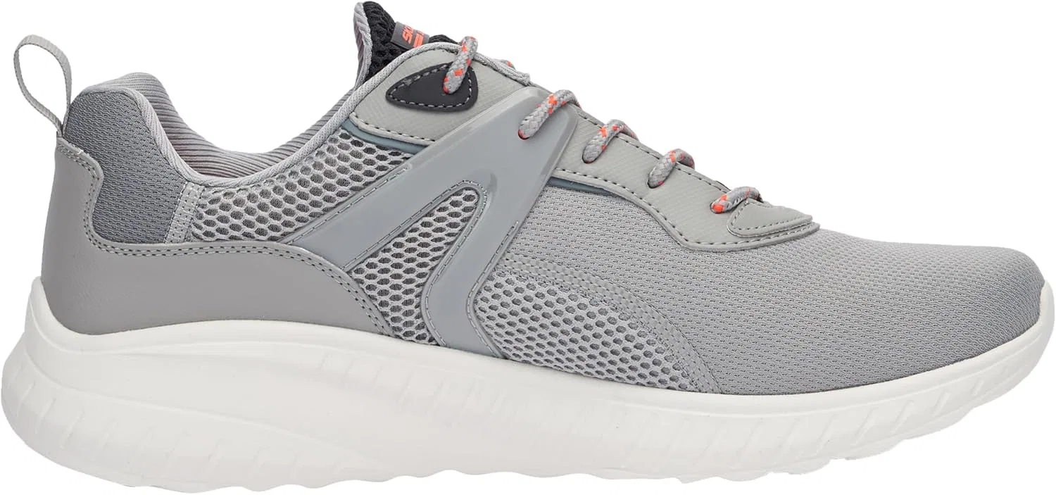 Мужские кроссовки Skechers Bobs Squad Chaos Elevated Drift, Grey Synthetic Mesh — фото 4