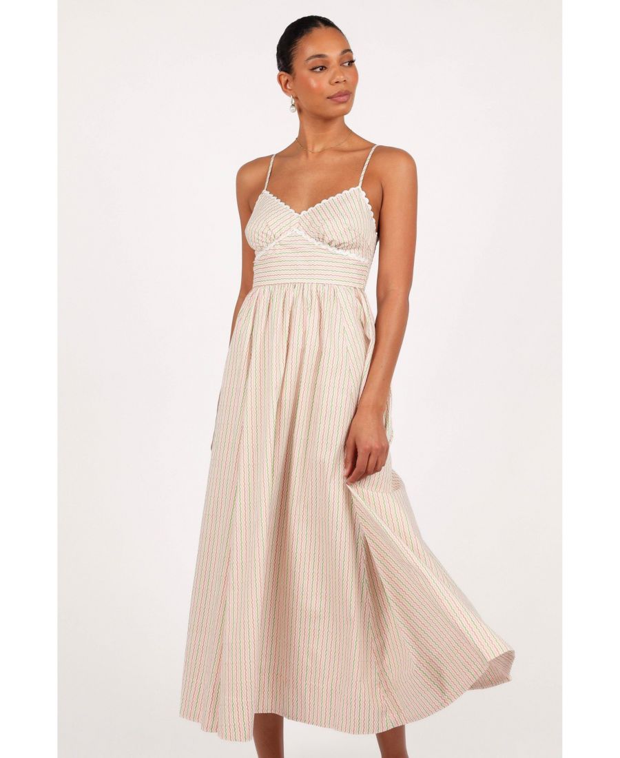 

Женское миди-платье Yasmin Petal and Pup, Wave stripe