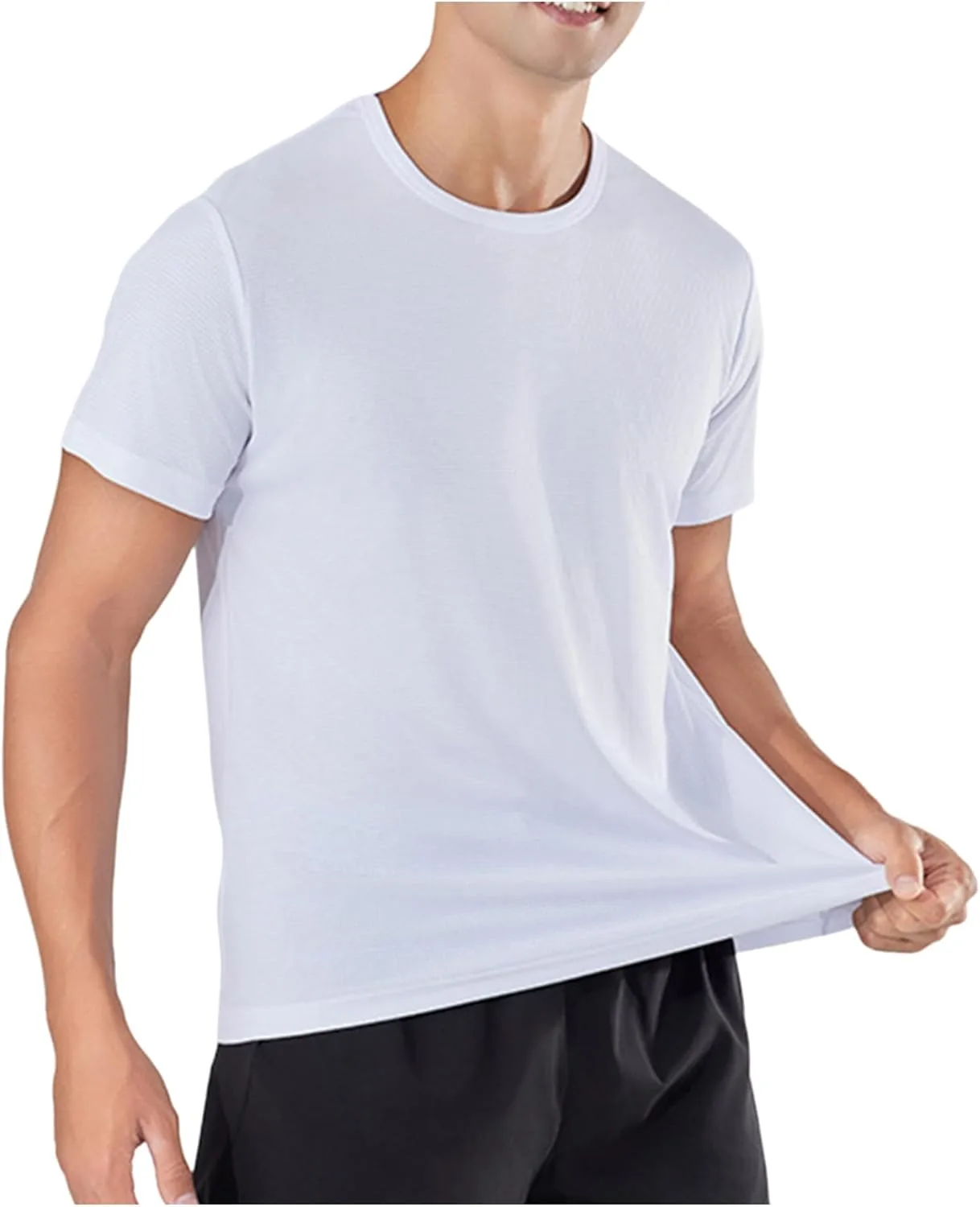 

Мужская футболка для фитнеса с коротким рукавом Loodgao