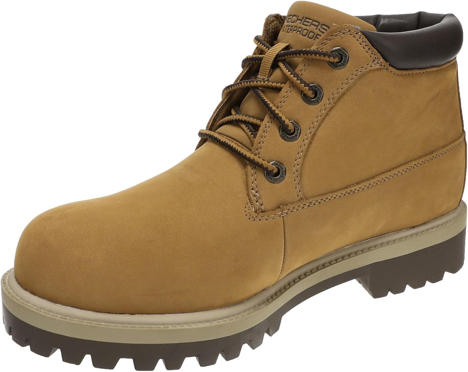 Ботинки Skechers USA Relaxed Fit: Sergeants-Thaxter для мужчин, Wheat — фото 4