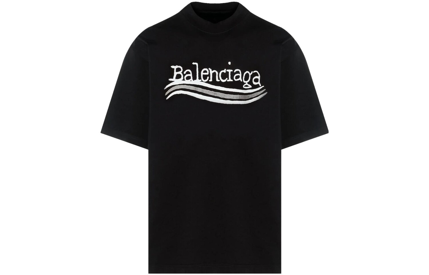 

Футболка Balenciaga с логотипом, черный / белый