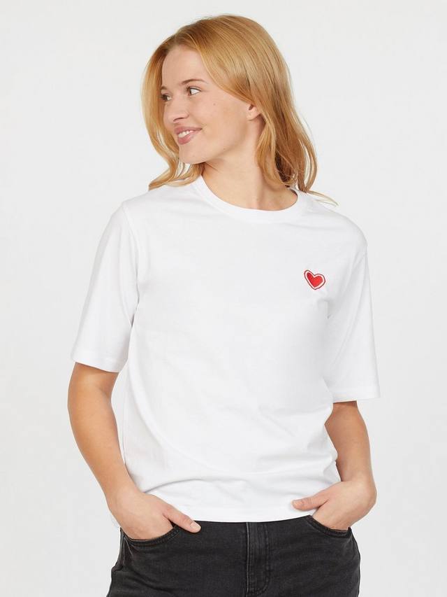 

Футболка Heka Heart Sisters Point, White/Ruby